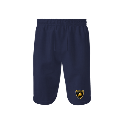 Men’s Lamborghini Car Athletic Fleece Shorts