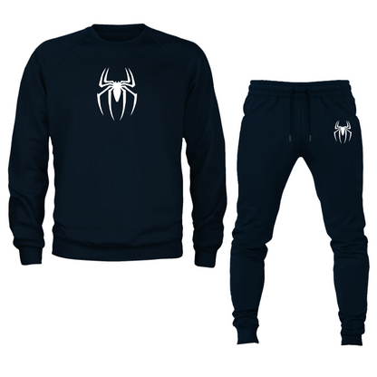 Men's Spiderman Marvel Avengers Superhero Crewneck Sweatshirt Joggers Suit
