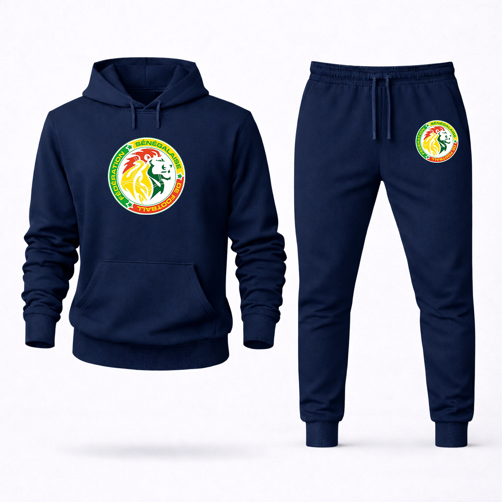 Men's Senegal National Soccer Team Hoodie Joggers Set