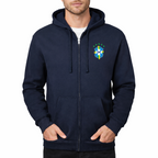 Men's Brazil National Soccer Team Zipper Hoodie