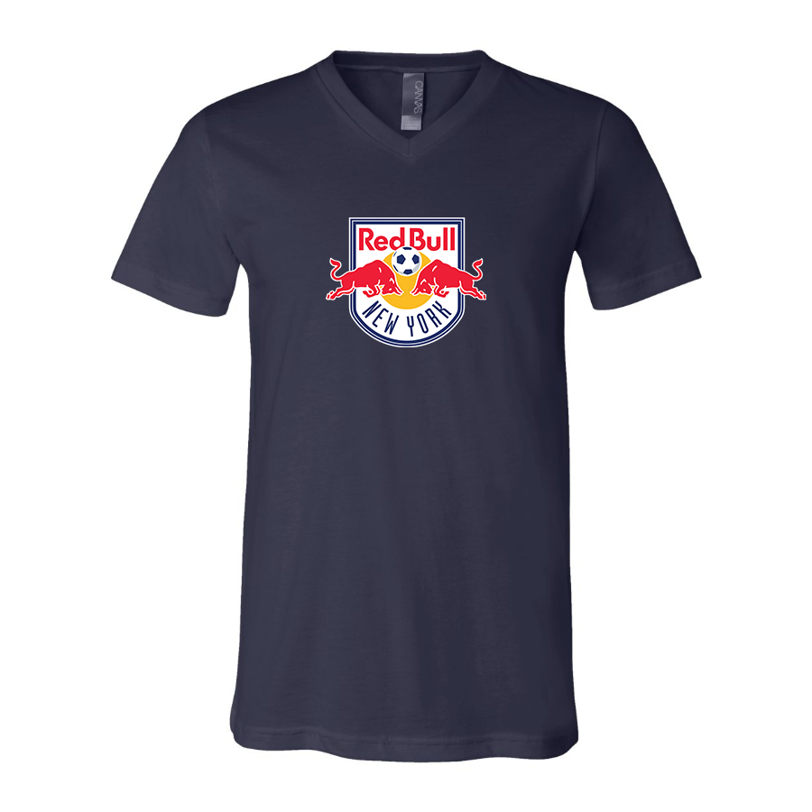 Men’s New York Red Bulls FC - BELLA + CANVAS - Jersey V-Neck Tee - 3005