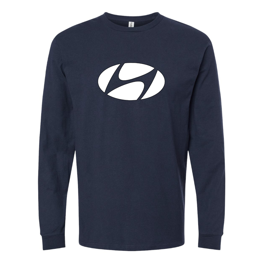 Youth Kids Hyundai New Logo Car Long Sleeve T-Shirt