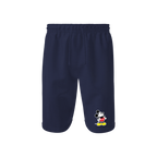Men's Mickey Mouse Cartoon Athletic Fleece Shorts