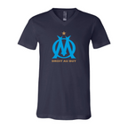 Men’s Olympique de Marseille FC - BELLA + CANVAS - Jersey V-Neck Tee - 3005