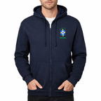 Men's Brasil National Soccer Team Zipper Hoodie