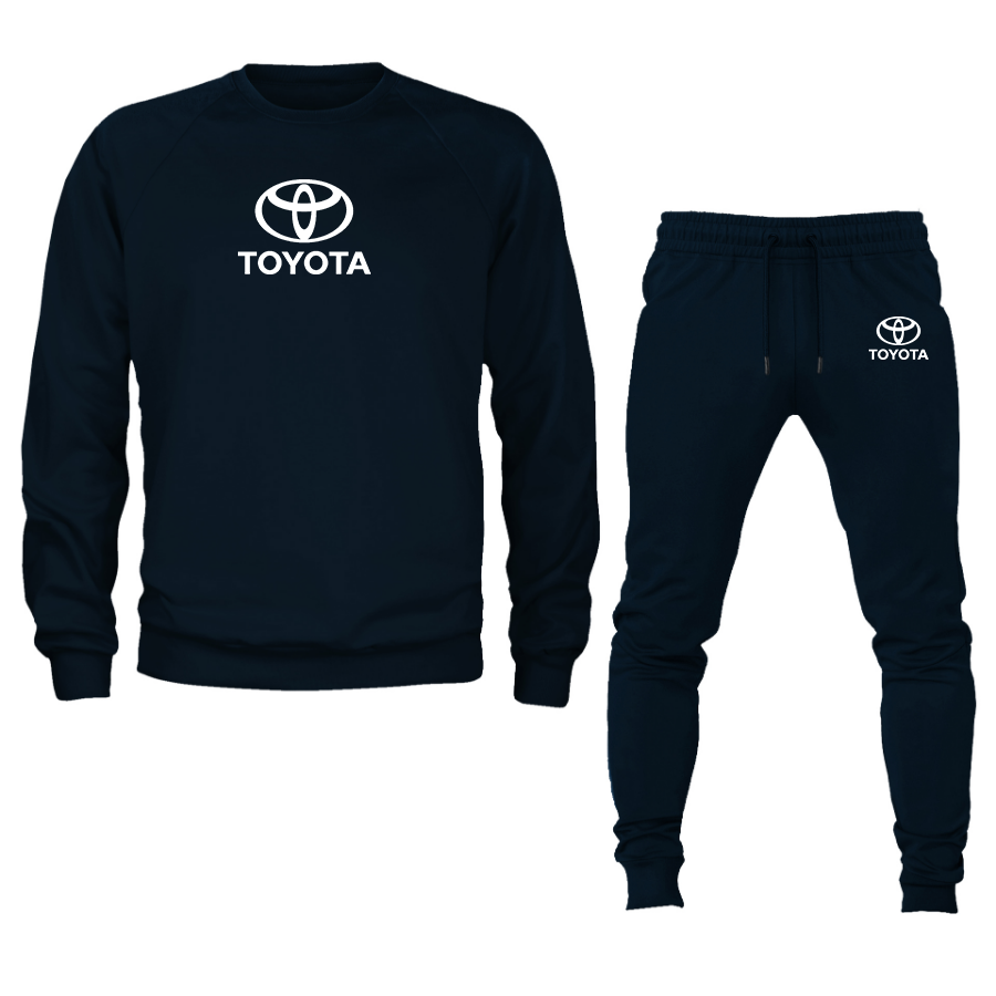 Men’s Toyota Motorsport Car Crewneck Sweatshirt Joggers Suit