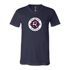 Men’s  New England Revolution FC - BELLA + CANVAS - Jersey V-Neck Tee - 3005