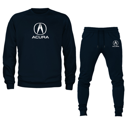 Men’s Acura Car Crewneck Sweatshirt Joggers Suit