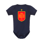 Spain Red Logo National Soccer Team Baby Romper Onesie