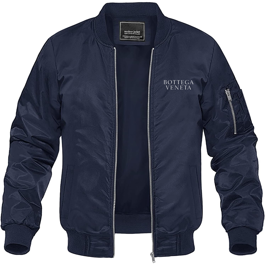 Men's Bottega Veneta Lightweight Bomber Jacket Windbreaker Softshell Varsity Jacket Coat