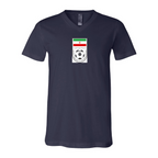 Men’s Iran National Soccer Team - BELLA + CANVAS - Jersey V-Neck Tee - 3005