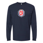 Youth Kids Costa Rica National Soccer Team Long Sleeve T-Shirt