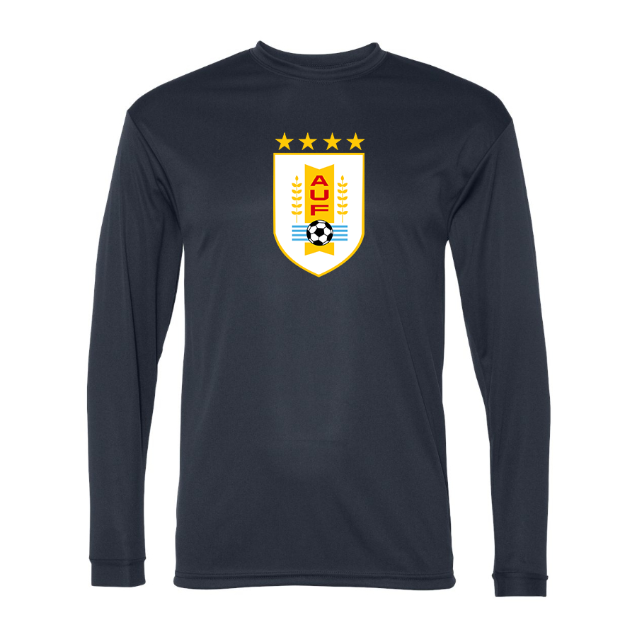 Men’s Uruguay National Soccer Team  - C2 Sport - Performance Long Sleeve T-Shirt - 5104