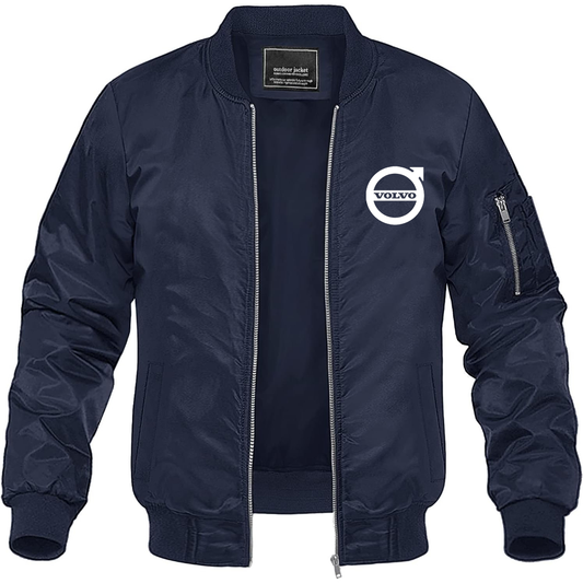 Men’s Volvo Car Lightweight Bomber Jacket Windbreaker Softshell Varsity Jacket Coat