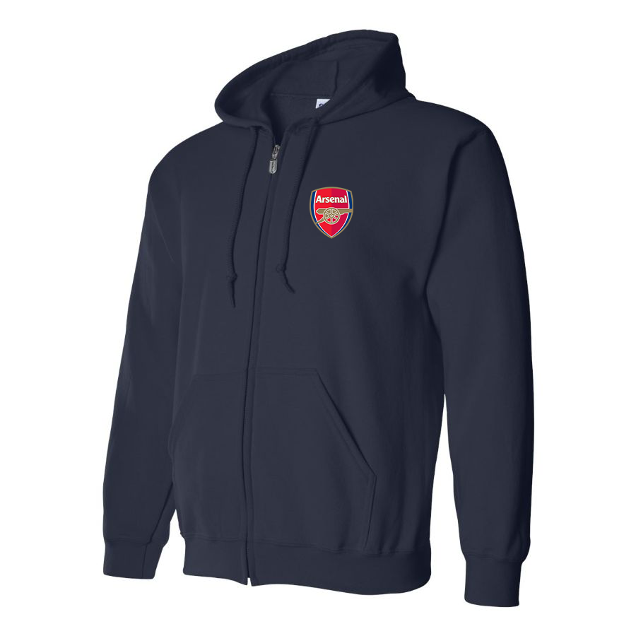 Men's Arsenal Soccer Zipper Hoodie