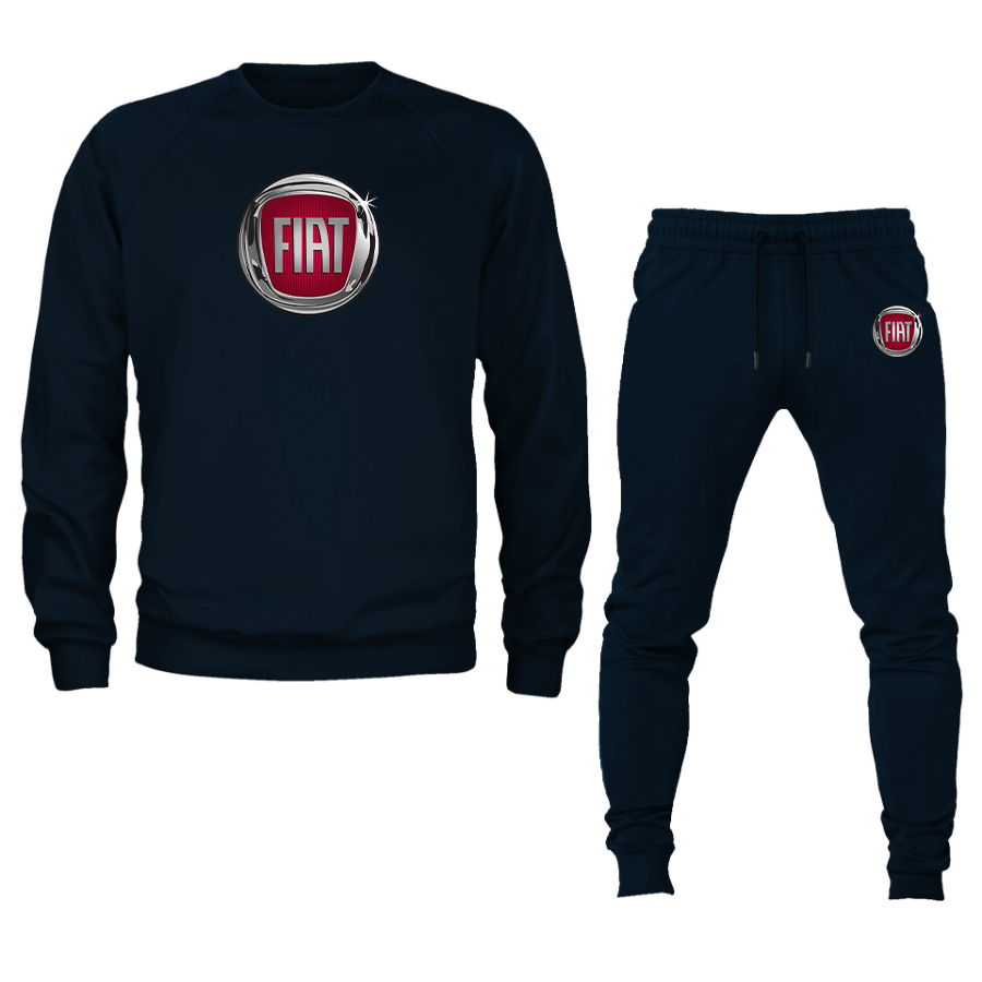 Men’s Fiat Car Crewneck Sweatshirt Joggers Suit