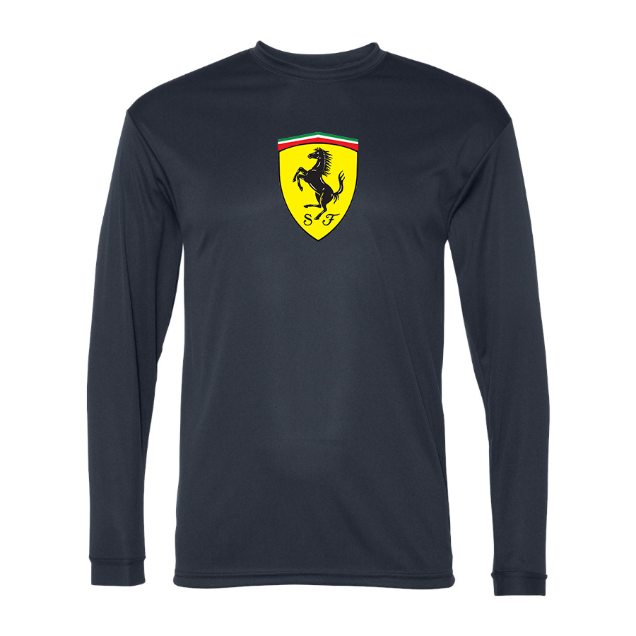 Men’s  Ferrari Motorsport Car - C2 Sport - Performance Long Sleeve T-Shirt - 5104