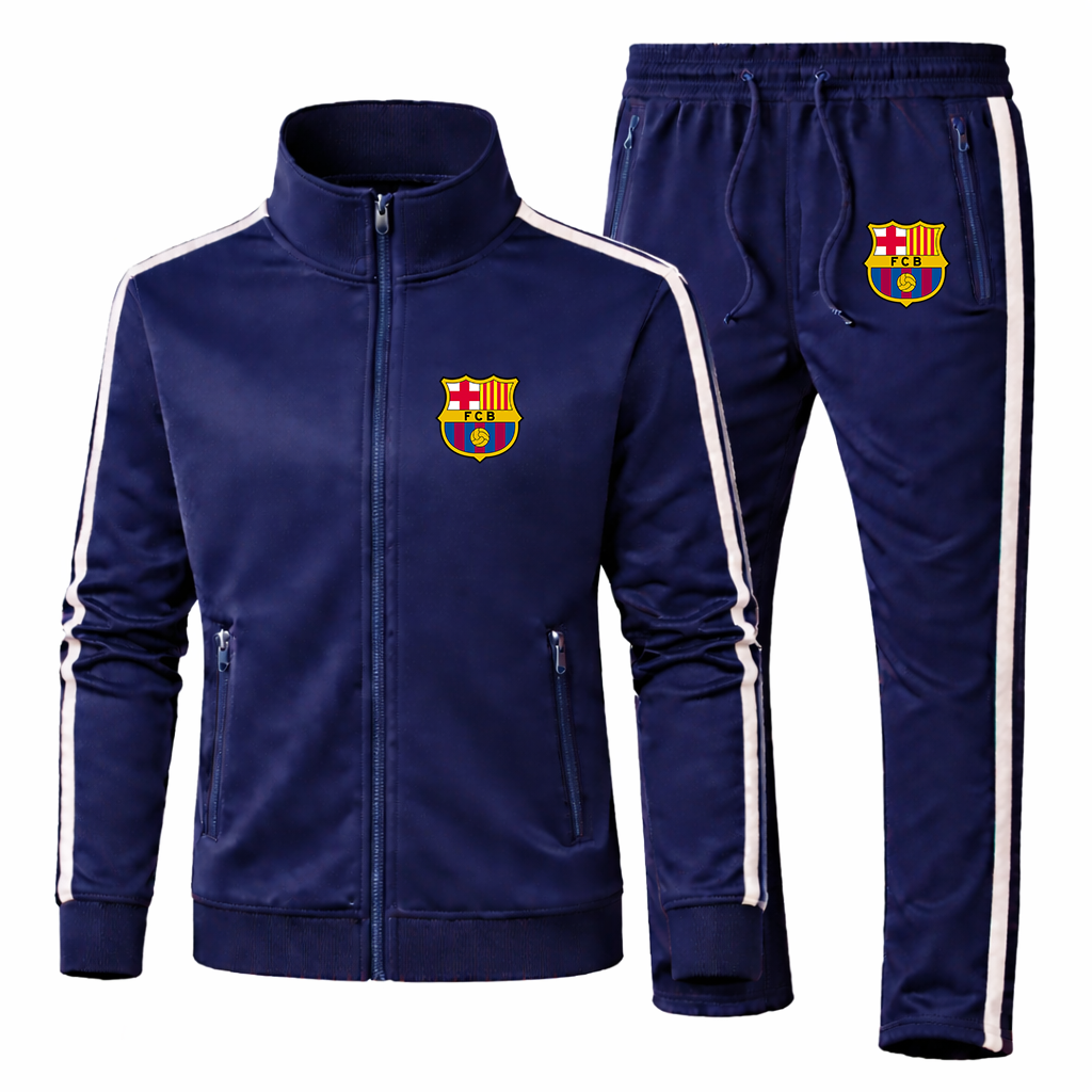 Men's F.C. Barcelona Soccer Logo Dri-Fit TrackSuit