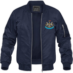 Men's Newcastle United FC Lightweight Bomber Jacket Windbreaker Softshell Varsity Jacket Coat
