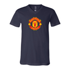 Men’s  Manchester United Soccer - BELLA + CANVAS - Jersey V-Neck Tee - 3005