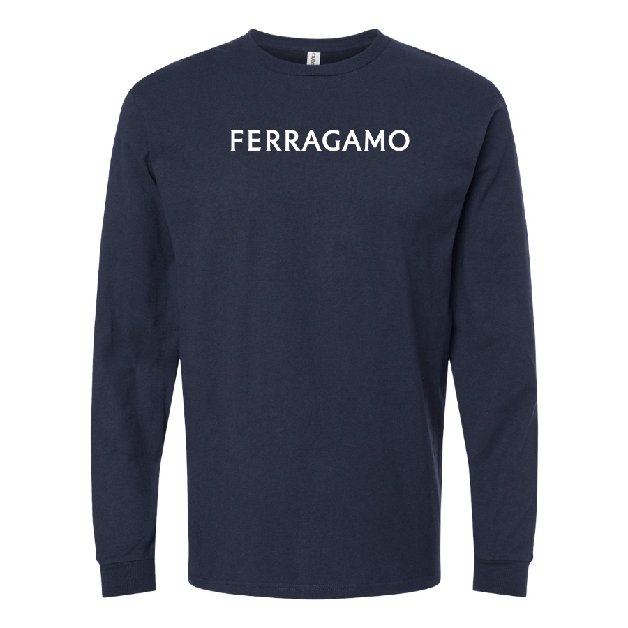 Men's Ferragamo Cotton Long Sleeve T-Shirt