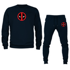 Men's Deadpool Marvel Superhero Crewneck Sweatshirt Joggers Suit