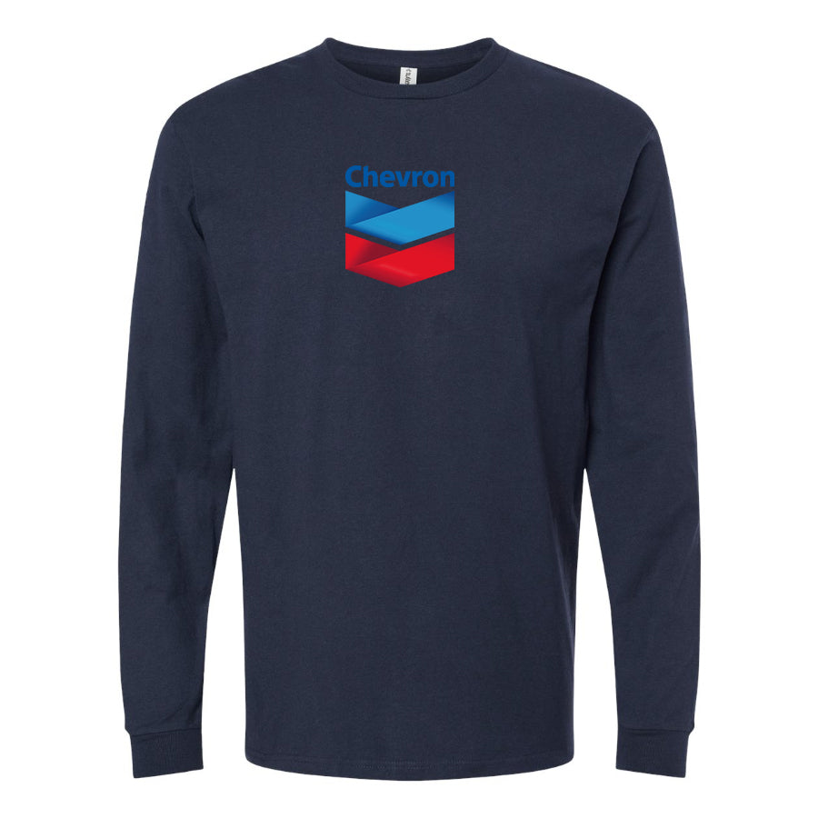 Men's Chevron Gas Station  Long Sleeve T-Shirt