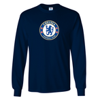 Youth Kids Chelsea Soccer Long Sleeve T-Shirt