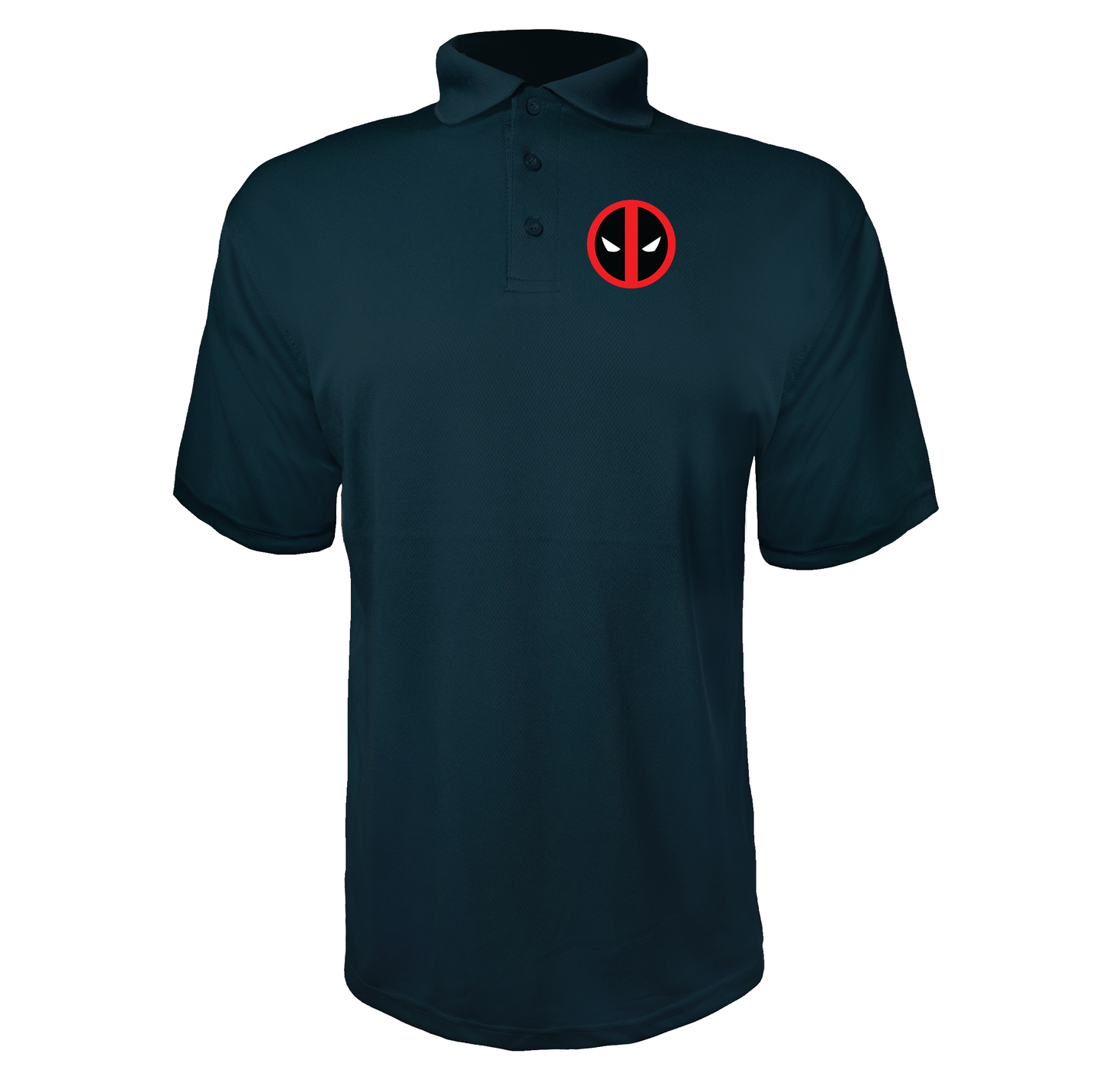 Men's Deadpool Marvel Superhero Polyester Polo