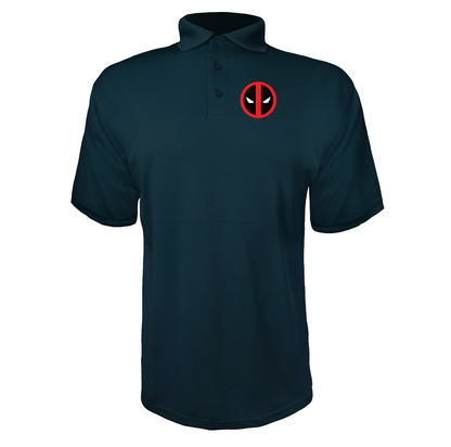 Men's Deadpool Marvel Superhero Polyester Polo