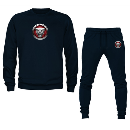 Men’s Jaguar Motorsport Car Crewneck Sweatshirt Joggers Suit