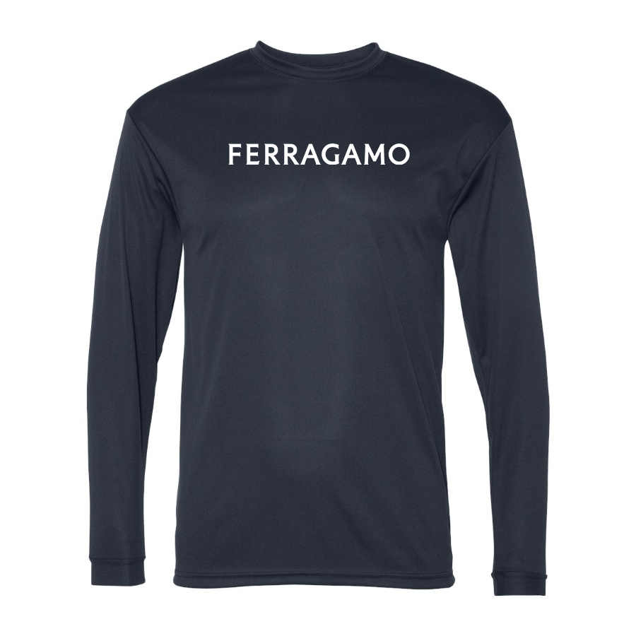 Men's Ferragamo Polyester Long Sleeve T-Shirt