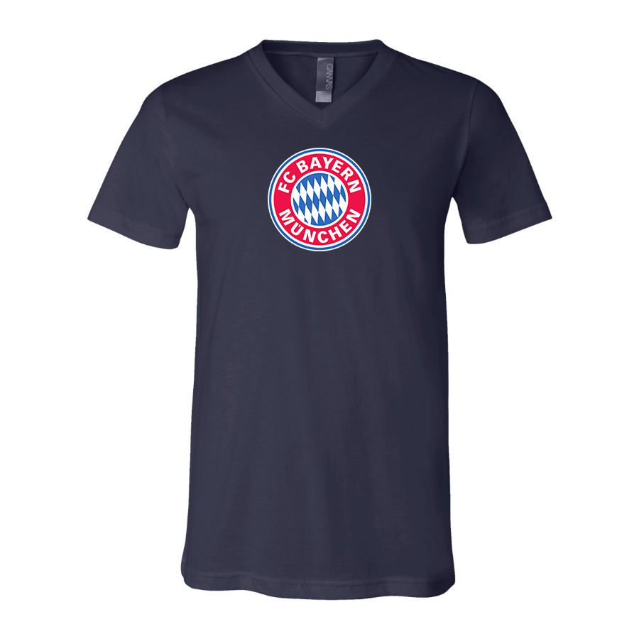 Men’s F.C. Bayern Munich Soccer - BELLA + CANVAS - Jersey V-Neck Tee - 3005