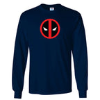 Men's Deadpool Marvel Superhero Long Sleeve T-Shirt