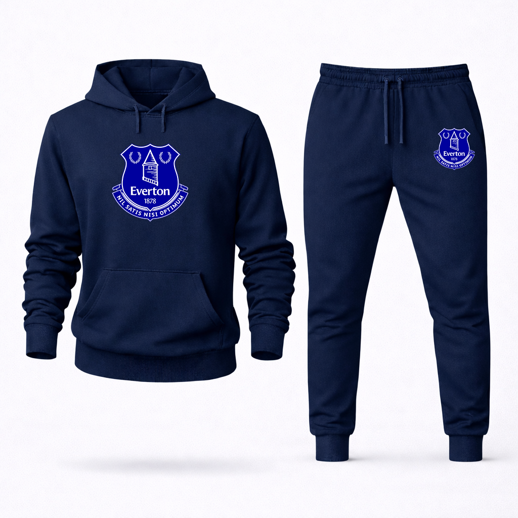 Men's Everton FC Logo Hoodie Joggers Set