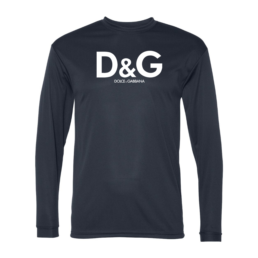 Men's Dolce and Gabbana Polyester Long Sleeve T-Shirt