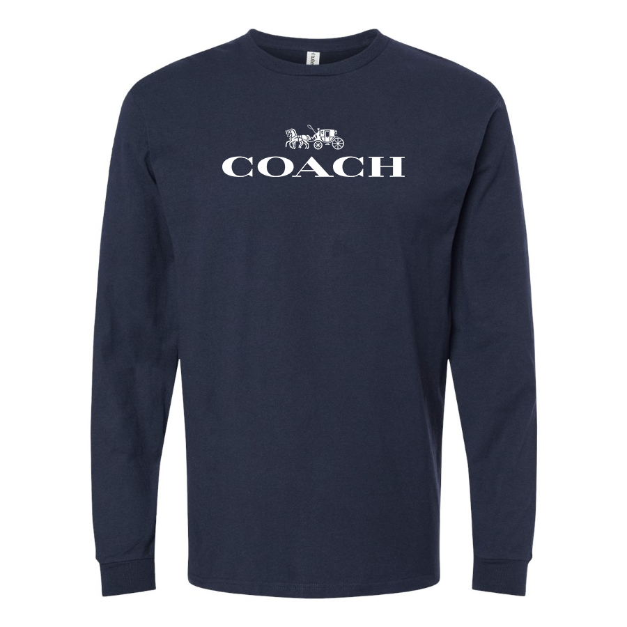 Men's Coach Cotton Long Sleeve T-Shirt