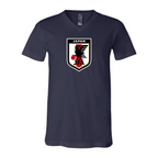 Men’s Japan National Soccer Team - BELLA + CANVAS - Jersey V-Neck Tee - 3005