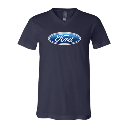 Men’s Ford Car - BELLA + CANVAS - Jersey V-Neck Tee - 3005