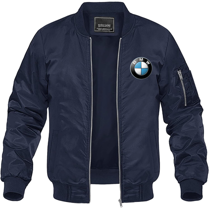 Men's BMW Motorsports Car Lightweight Bomber Jacket Windbreaker Softshell Varsity Jacket Coat