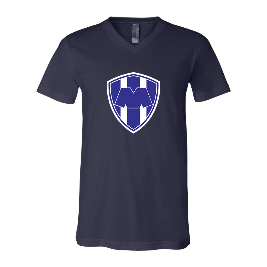 Men’s  Monterrey FC  - BELLA + CANVAS - Jersey V-Neck Tee - 3005