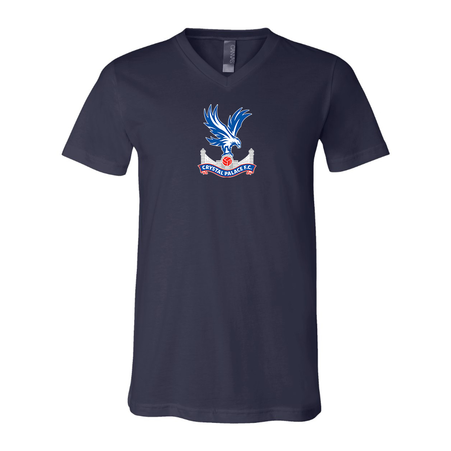 Men’s  Crystal Palace F.C - BELLA + CANVAS - Jersey V-Neck Tee - 3005