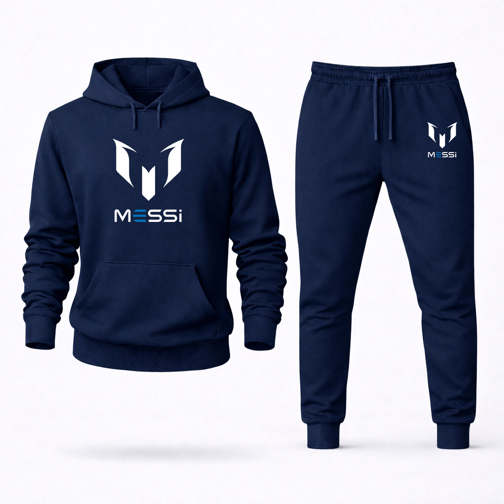 Men's Lionel Messi Air Messi Soccer Logo Hoodie Joggers Set