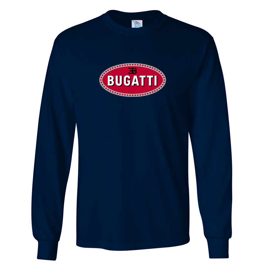 Men’s Bugatti Car Long Sleeve T-Shirt