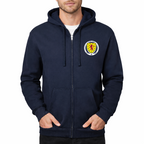 Men's Scotland National Soccer Team Zipper Hoodie