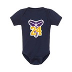 Kobe Bryant Mamba 24 Baby Romper Onesie