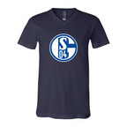 Men’s  Schalke 04 FC - BELLA + CANVAS - Jersey V-Neck Tee - 3005