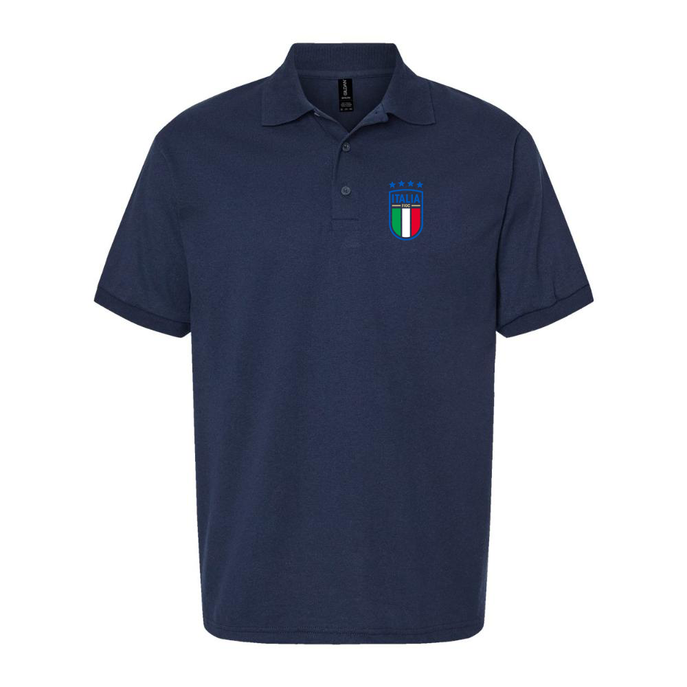 Men's Italy National Soccer Dry Blend Polo