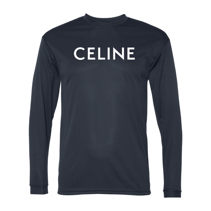 Men's Celine Polyester Long Sleeve T-Shirt