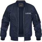 Men's Loewe Lightweight Bomber Jacket Windbreaker Softshell Varsity Jacket Coat